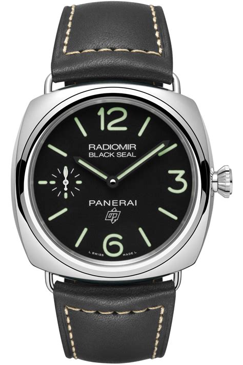 officine panerai radiomir black seal logo acciaio 45mm pam00380|Panerai Radiomir Black Seal Logo .